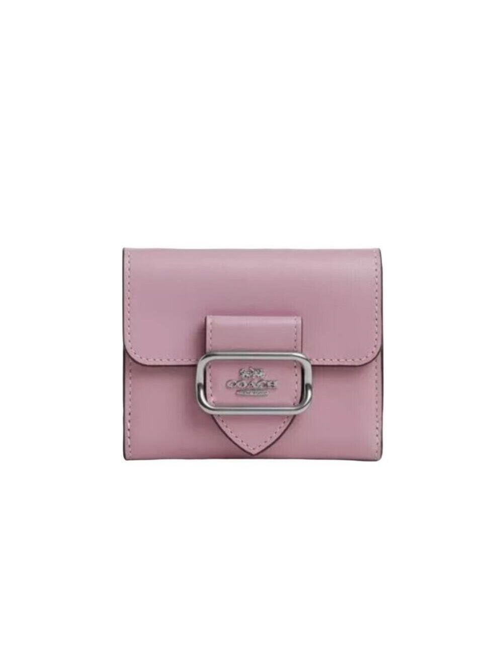 COACH MORGAN WALLET LEATHER SILVER TULIP